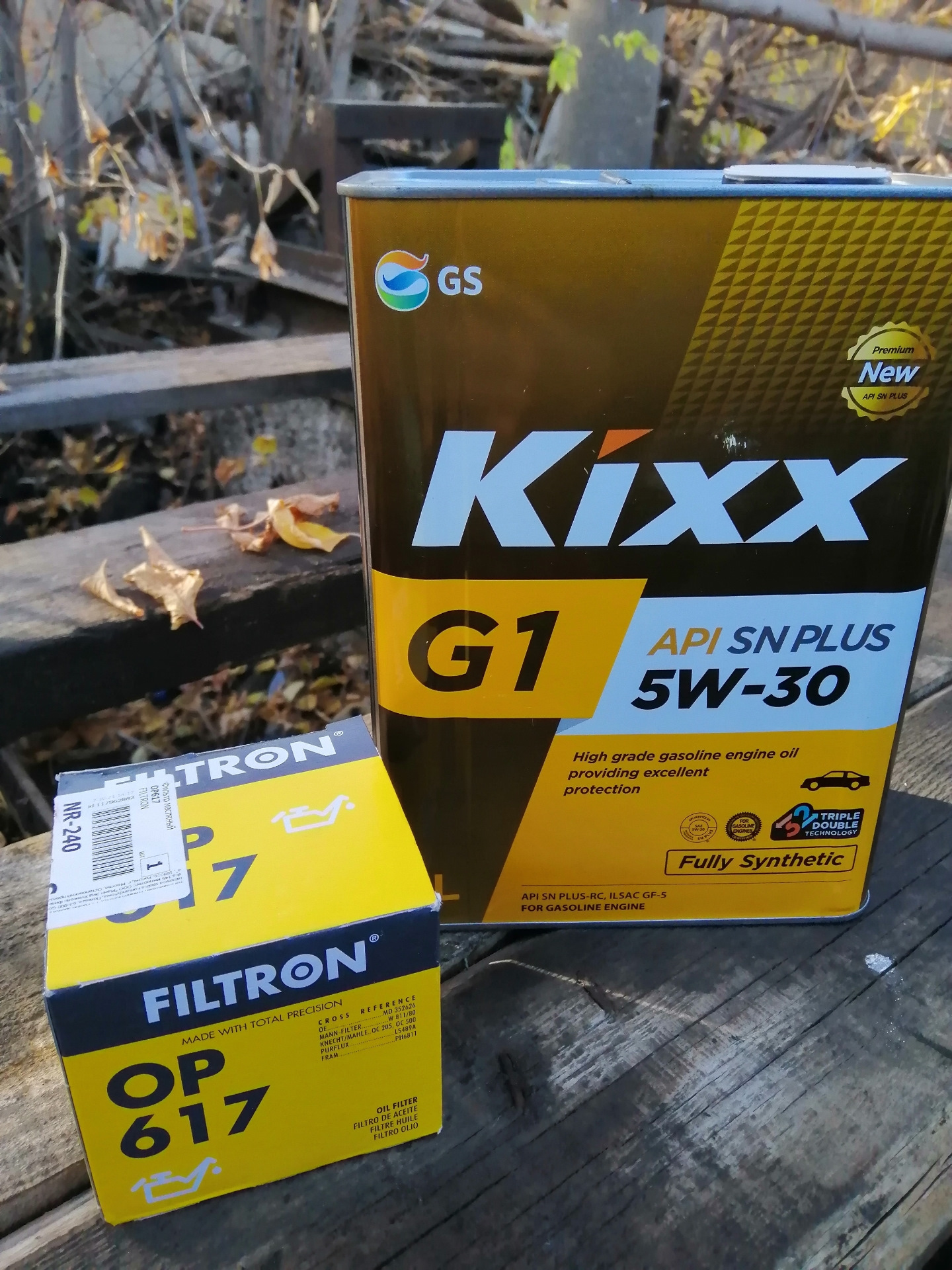 Замена масла. Kixx G1. FILTRON OP617 — Hyundai Elantra (4G), 1,6 л ...