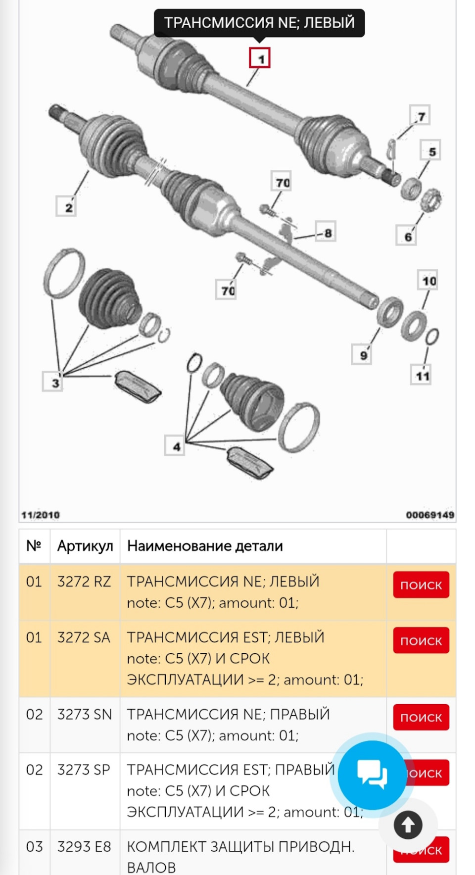 Устранена вибрация при разгоне CITROEN C5X7 полуось левая — Citroen C5  (2G), 2 л, 2008 года | визит на сервис | DRIVE2