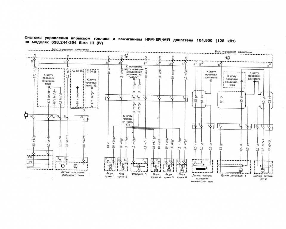 Электросхемы вито 638