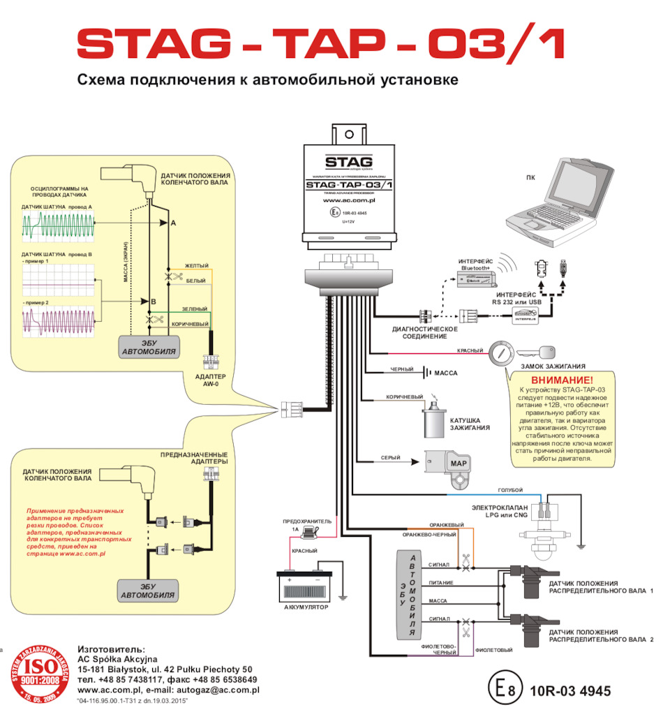 Stag w8 схема