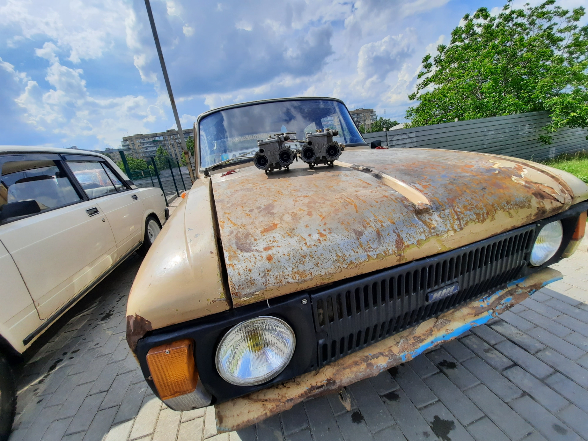 Два карбюратора weber 40 dcoe на москвич 412 1.7 — ИЖ Москвич 412, 1,7 ...