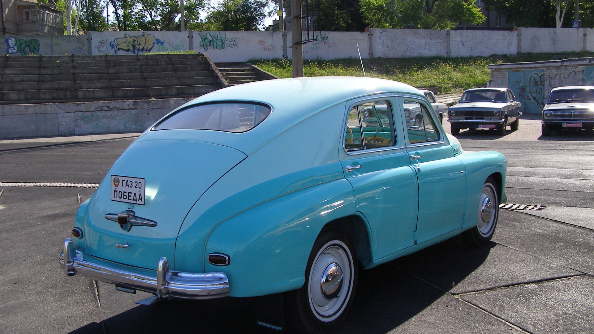 Автомобиль м 20. ГАЗ м20в победа 1955. ГАЗ м20 голубая. ГАЗ-м20 победа Отреставрированная. М20.