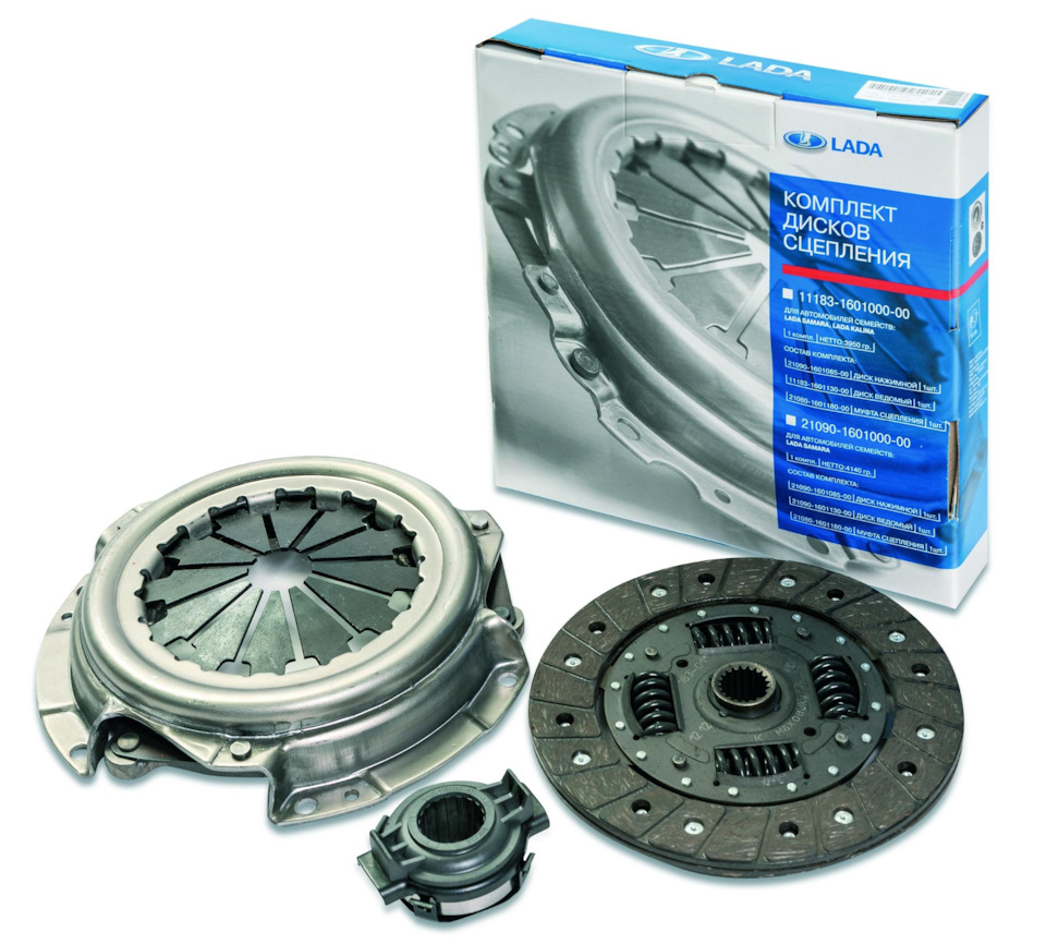 Сцепление ваз 2112 — Lada 21104. Запчасти на фото: 11183160100000, 1401180, 21090160100000, 1401139