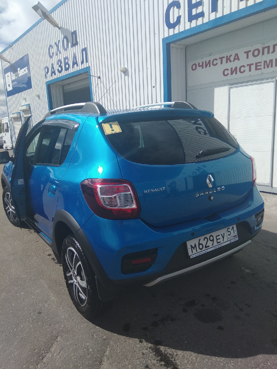 Долой ! Птичьи какахи и дорожную пыль ! — Renault Sandero Stepway (2G), 1,6  л, 2017 года | мойка | DRIVE2