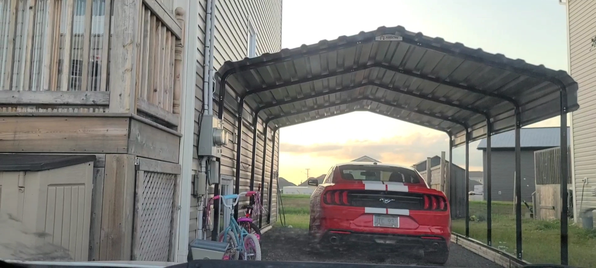 Навес для машины (carport) — Ford Mustang (6G), 2,3 л, 2019 года | своими  руками | DRIVE2