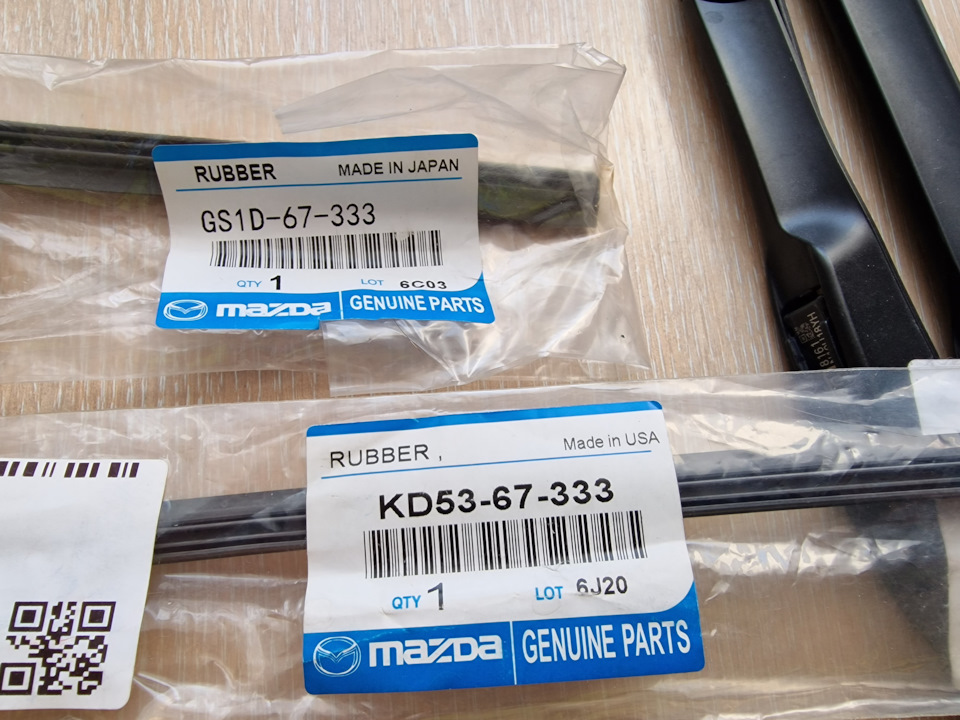 Замена резинок в летних щетках стеклоочистителя — Mazda CX-5 (1G), 2,5 ...