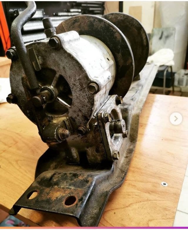 Обслуживание механической лебедки. — Toyota Land Cruiser 80, 4,2 л ...