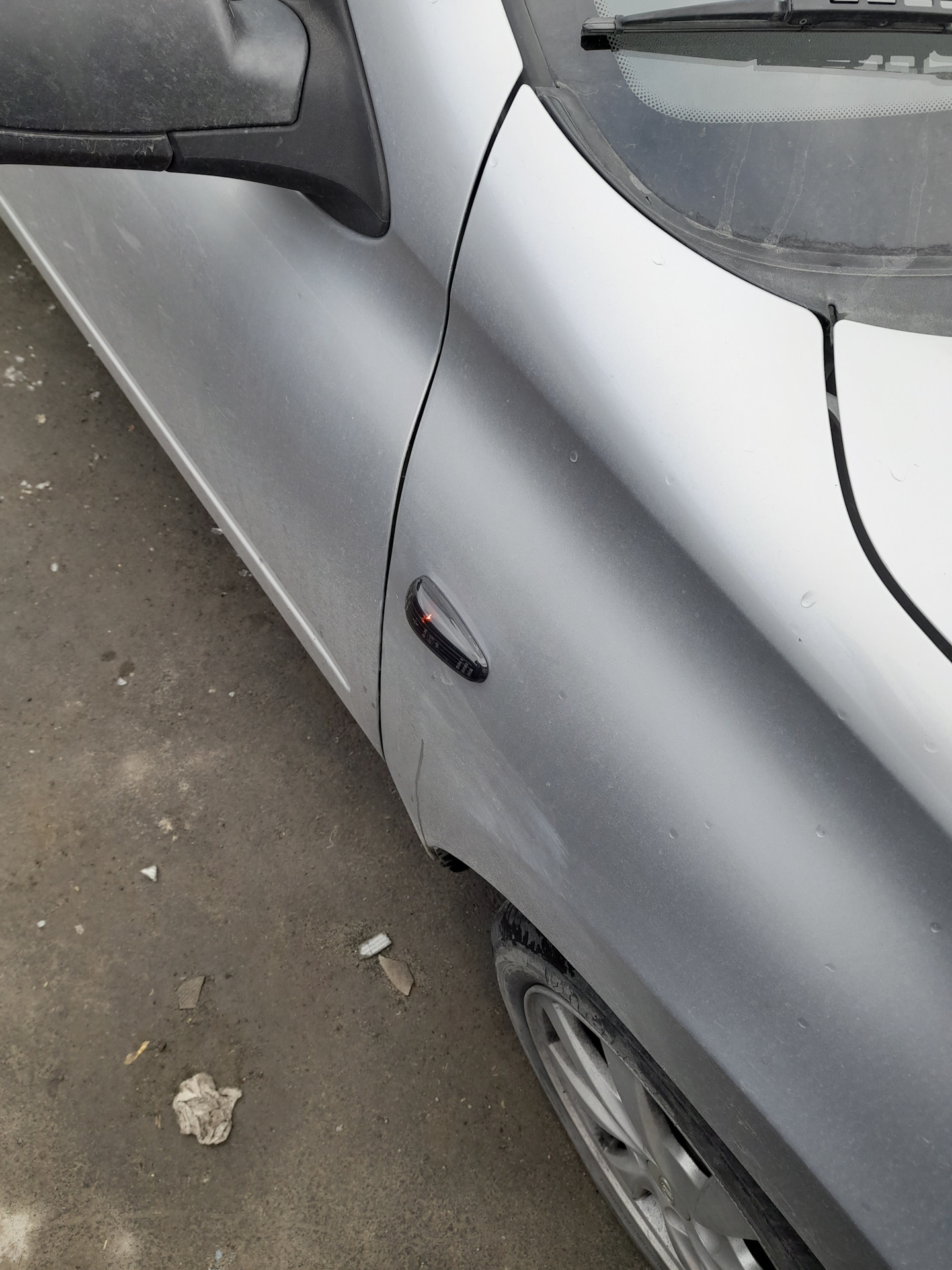 Тонированные поворотники в крылья — Lada Гранта (1G), 1,6 л, 2013 года ...