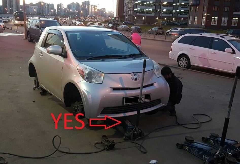 Как домкратить Toyota iq? — Сообщество «Toyota iQ» на DRIVE2