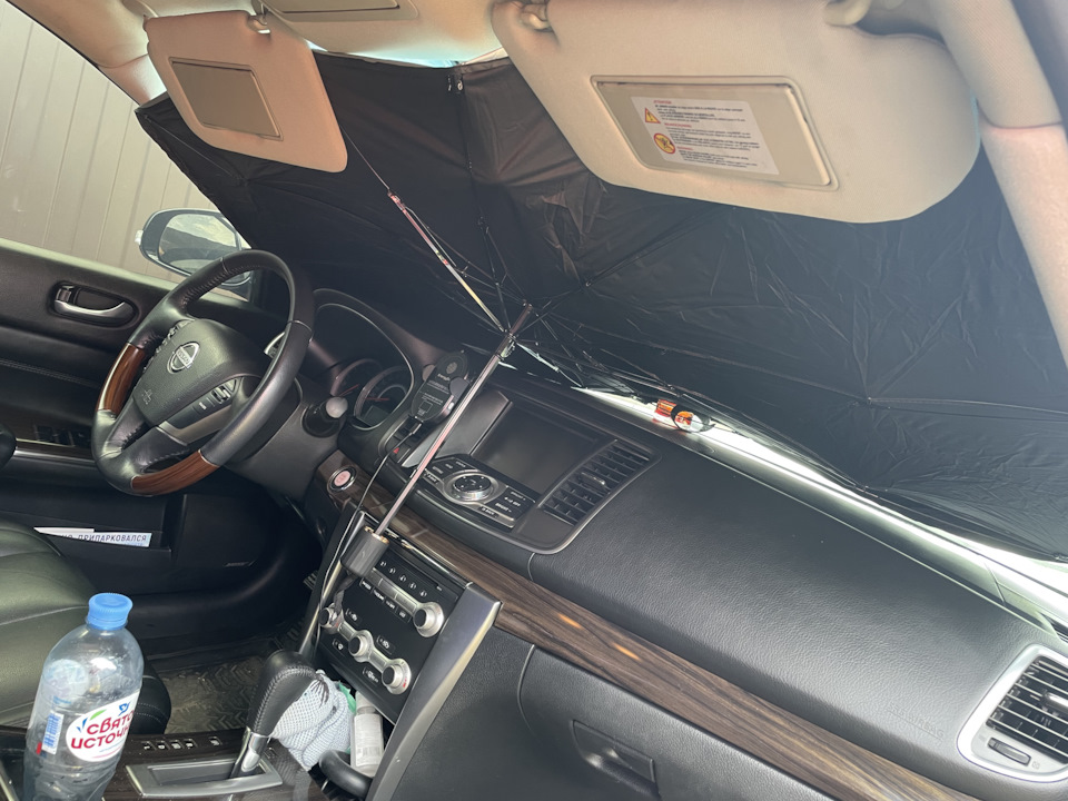 Защита от солнца на стоянке — Nissan Teana (J32), 2,5 л, 2012 года ...