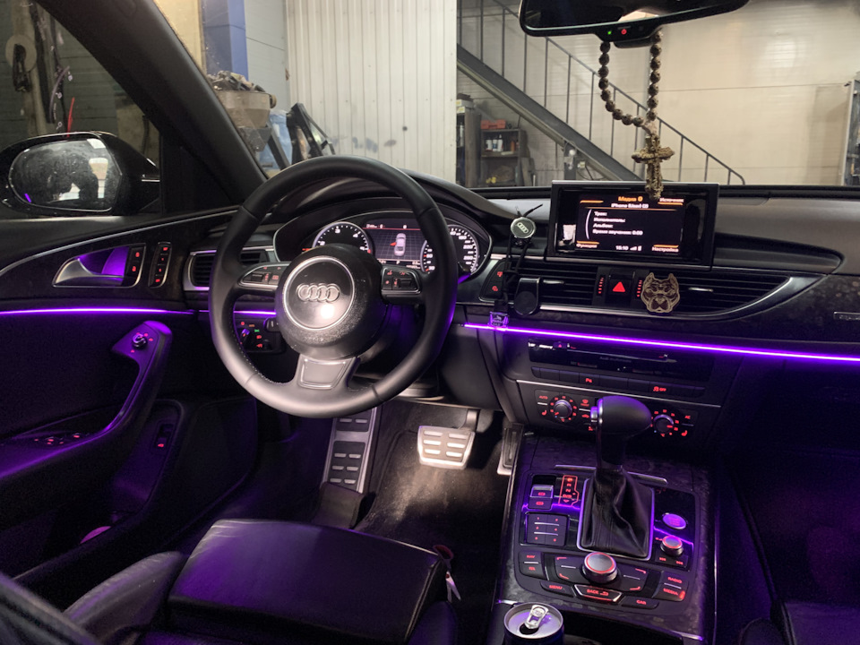 Подсветка салона ambient light audi a6c7 — DRIVE2