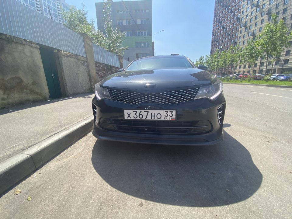 Kia Optima k5 черная антихром