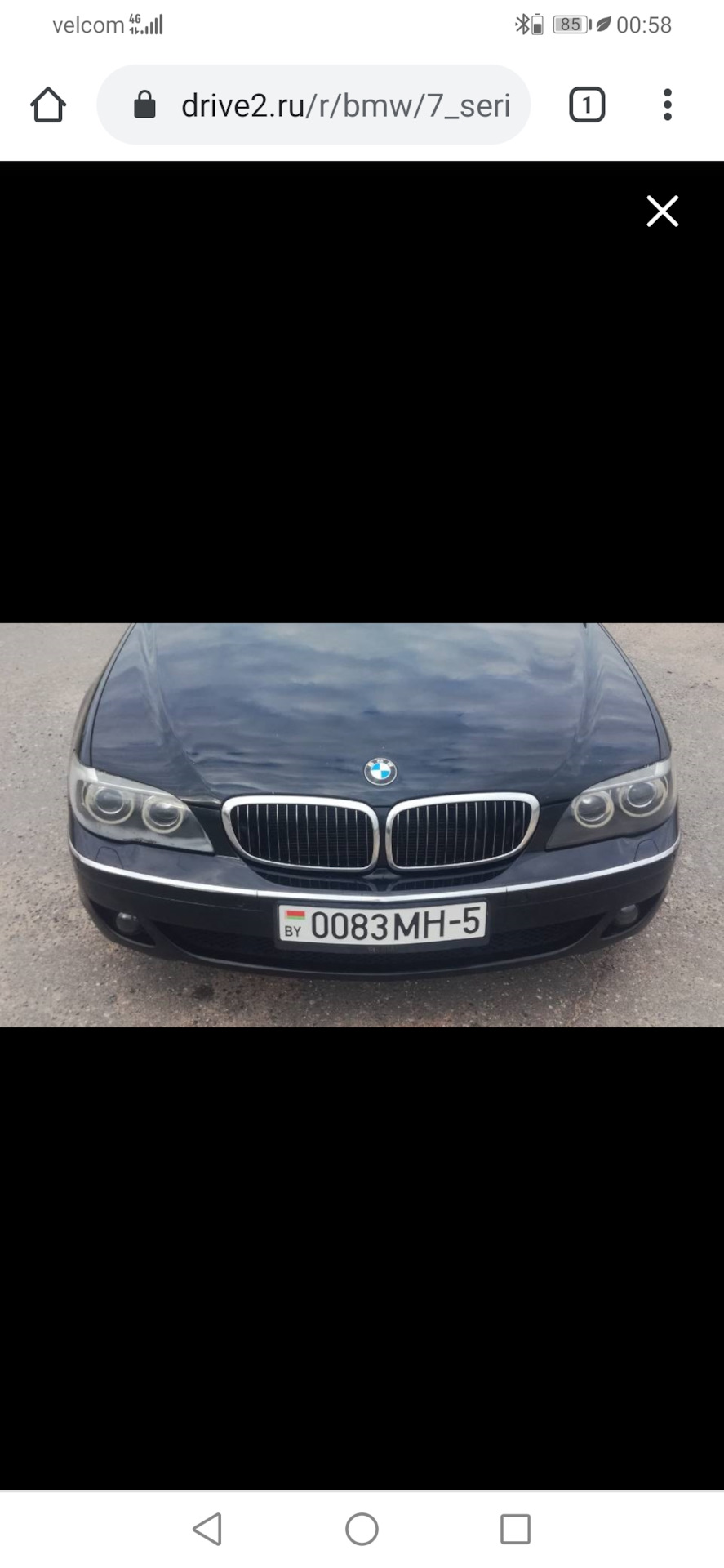 Фото в бортжурнале BMW 7 series (E65/E66). Запчасти на фото: 851500