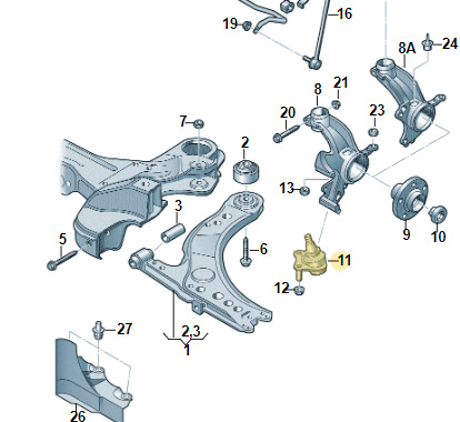 Задние СБ нижних передних рычагов. Что поставить? — Volkswagen Polo ...