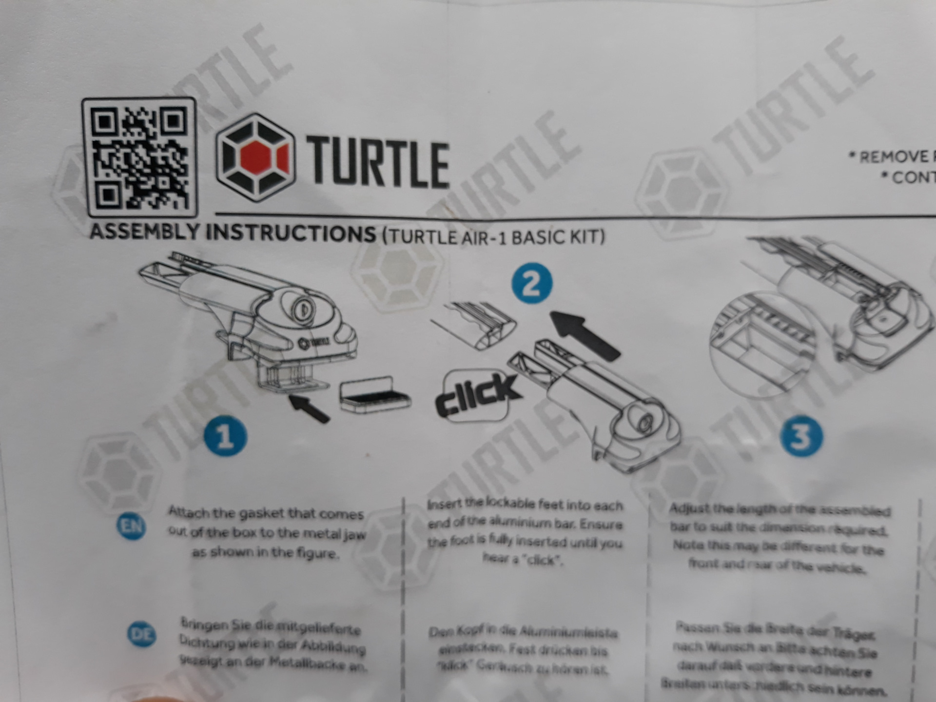 Поперечины Turtle Air — Volkswagen Tiguan (2G), 1,4 л, 2017 года ...