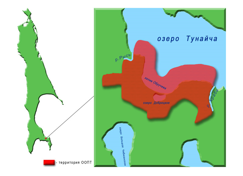 Карта сахалина озеро изменчивое