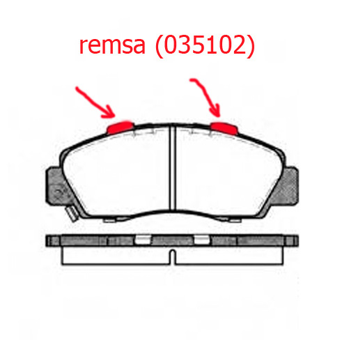 Тормозные колодки remsa (035102) — DRIVE2