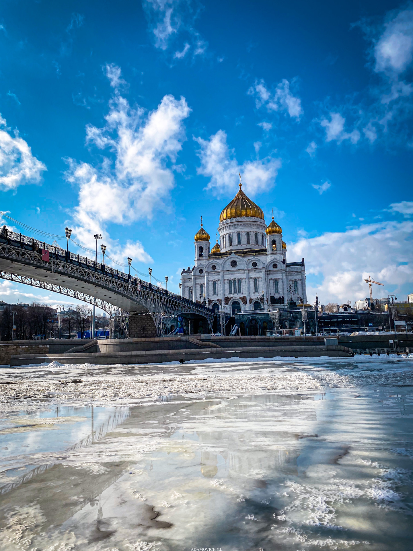 Храм христа спасителя зимой