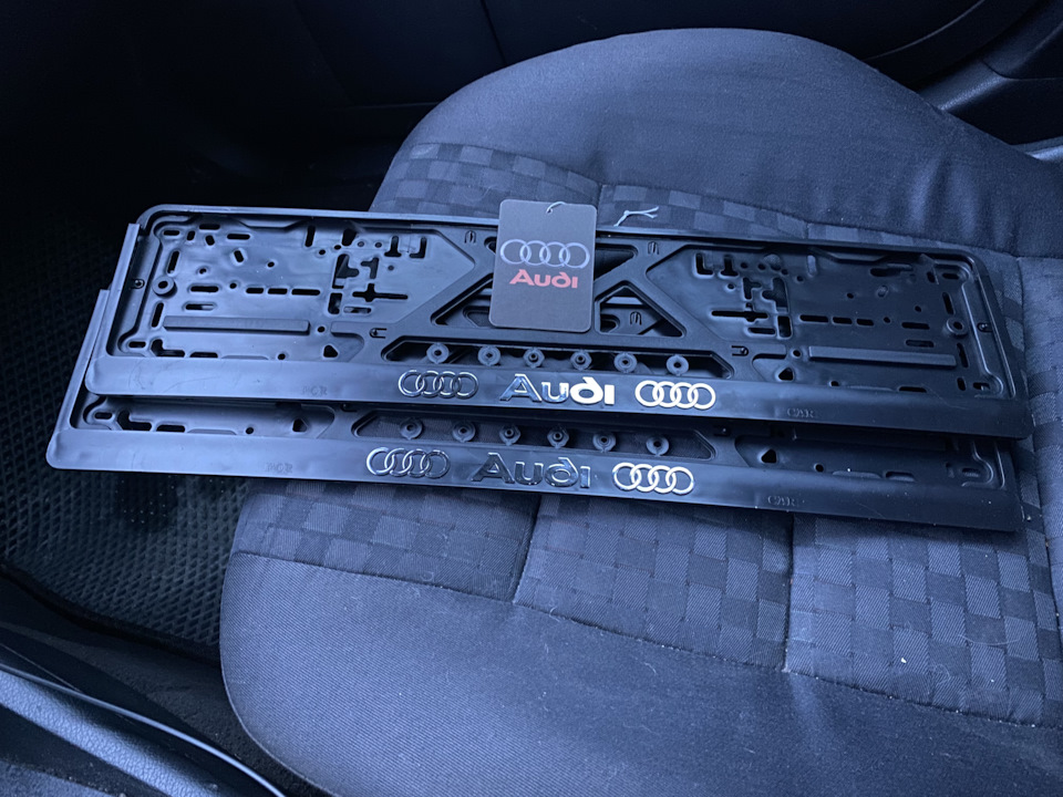 Новые рамки гос номера — Audi A6 (C5), 2,4 л, 1999 года | аксессуары ...