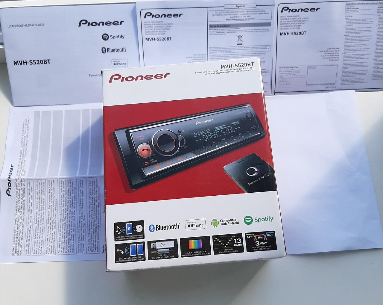 Pioneer mvh s520bt схема