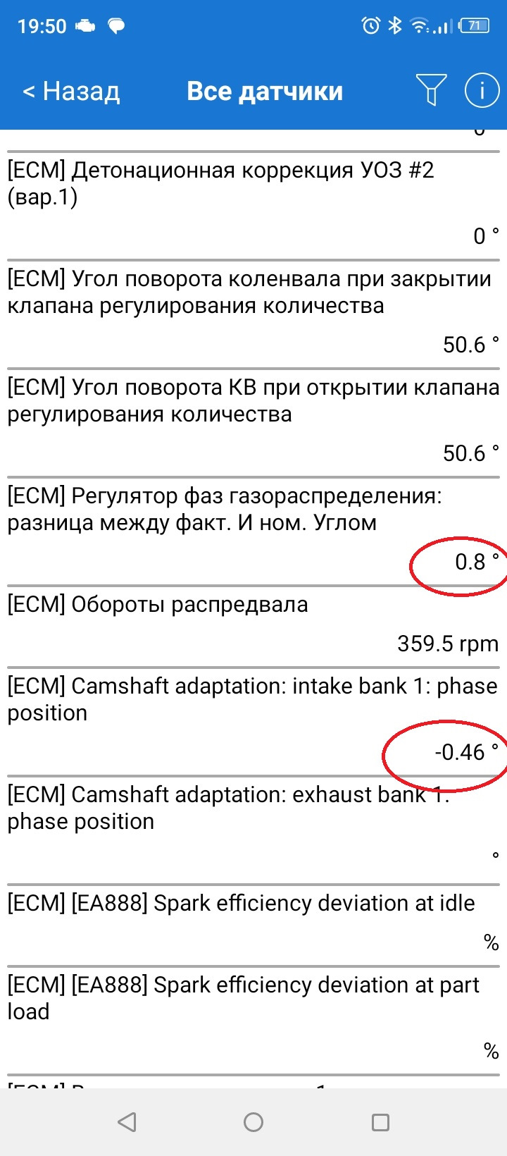 Давление во впускном коллекторе — Volkswagen Tiguan (1G), 1,4 л, 2012 ...