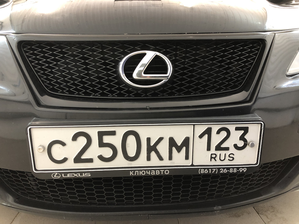 82.НОМЕРНЫЕ РАМКИ ЛЕКСУС-НОВОРОССИЙСК — Lexus IS II, 2,5 л, 2006 года ...