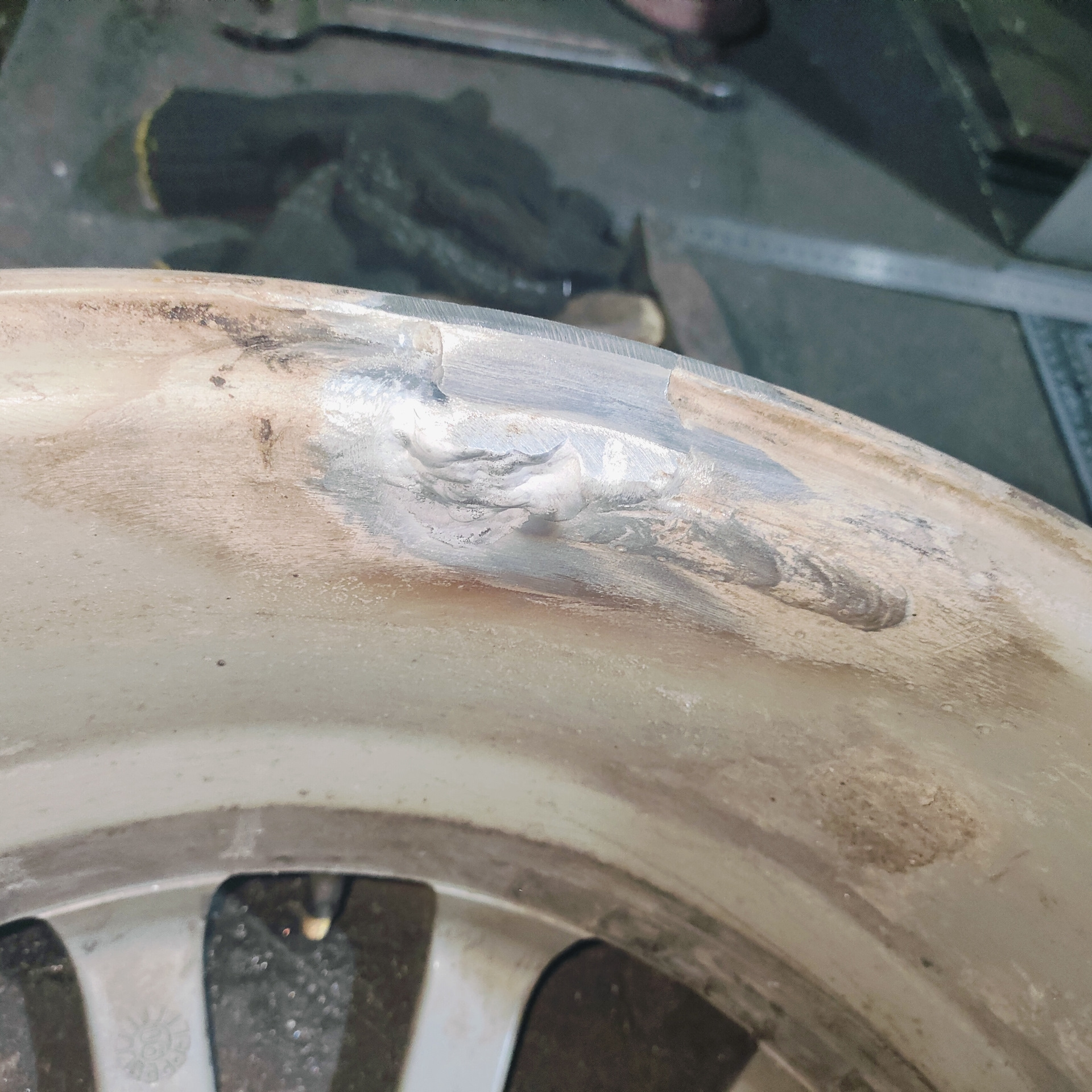 Треснул диск, сварка — Mazda 6 (1G) GG, 3 л, 2004 года | поломка | DRIVE2