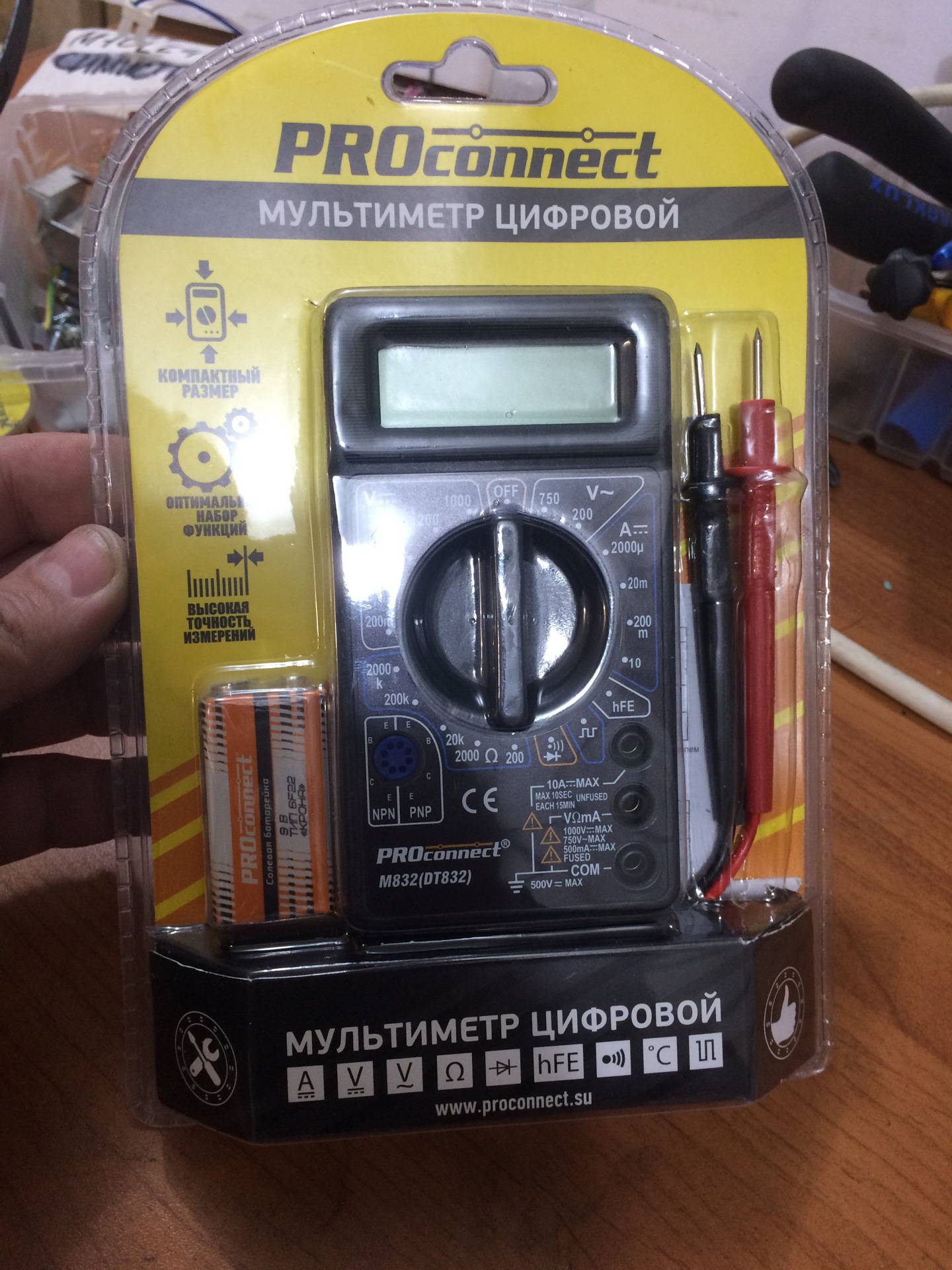 Портативный мультиметр PROconnect M832 (DT832) — DRIVE2