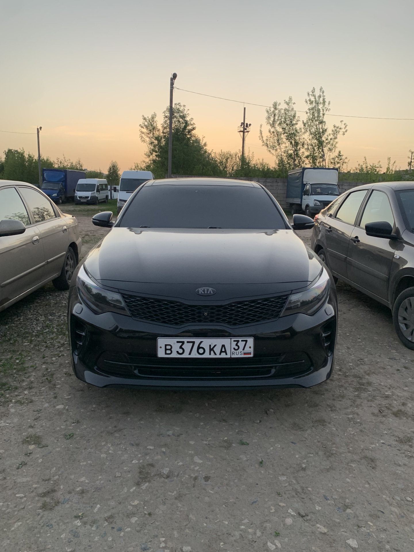 Kia Optima k5 черная антихром