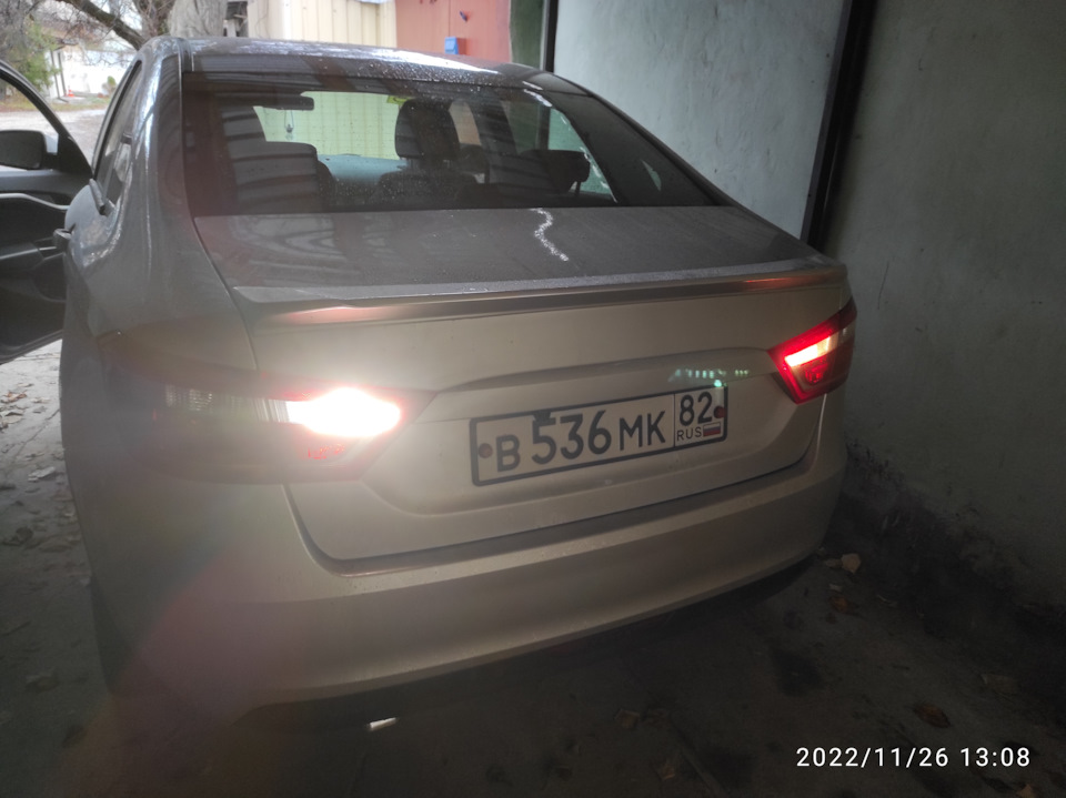 Светодиодные лампы ЗАДНЕГО ХОДА — Lada Vesta (1G), 1,6 л, 2019 года ...