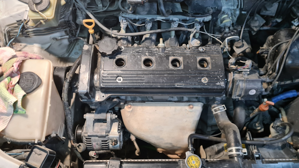 Замена помпы — Toyota Corolla Spacio (E110), 1,6 л, 1998 года ...