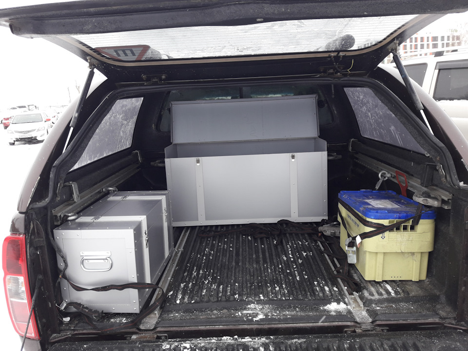Ящики в кузов пикапа — Nissan Navara (2G), 2,5 л, 2010 года ...