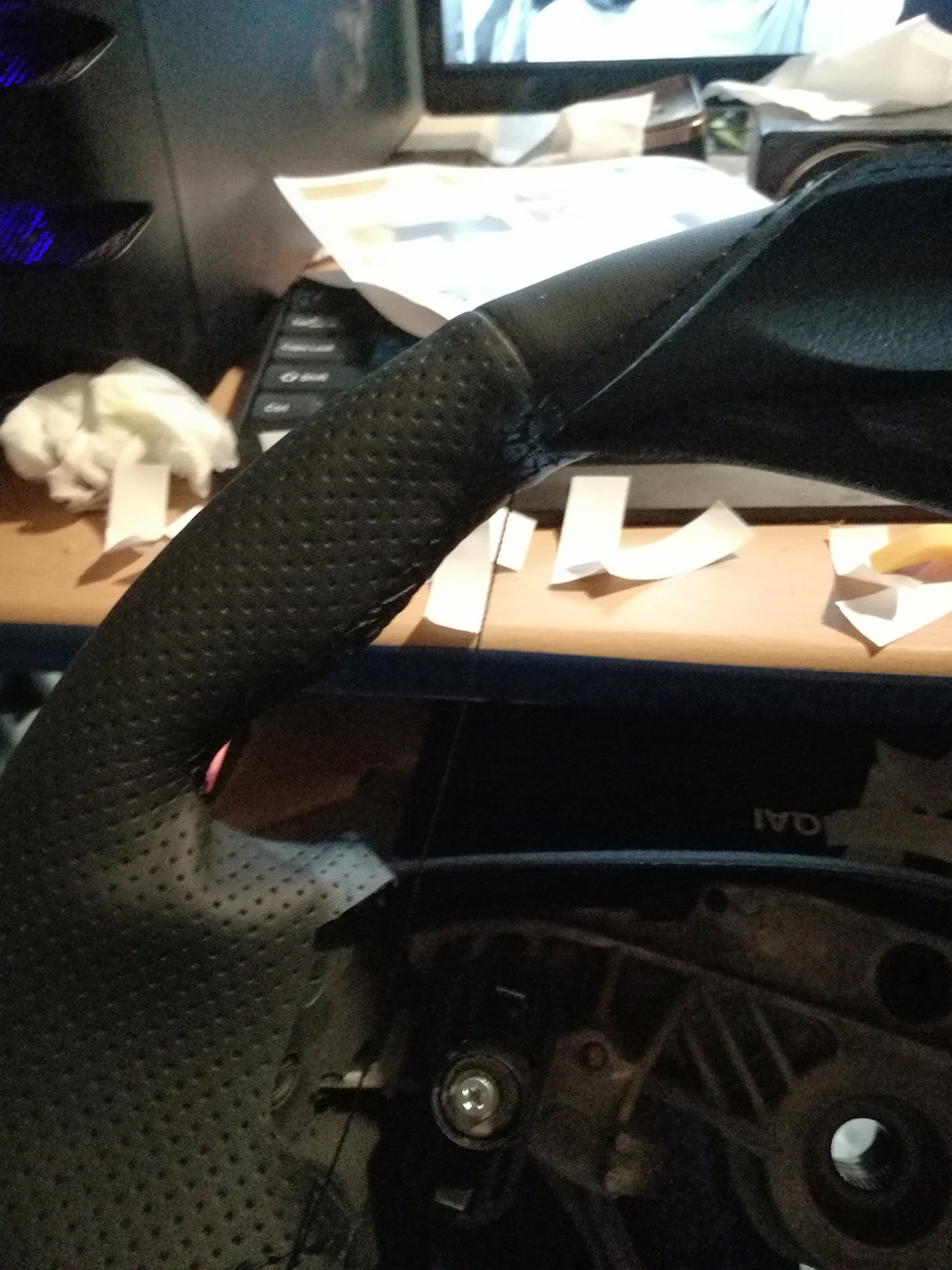 Новая оплетка руля — Nissan Qashqai (1G), 1,6 л, 2010 года | аксессуары ...