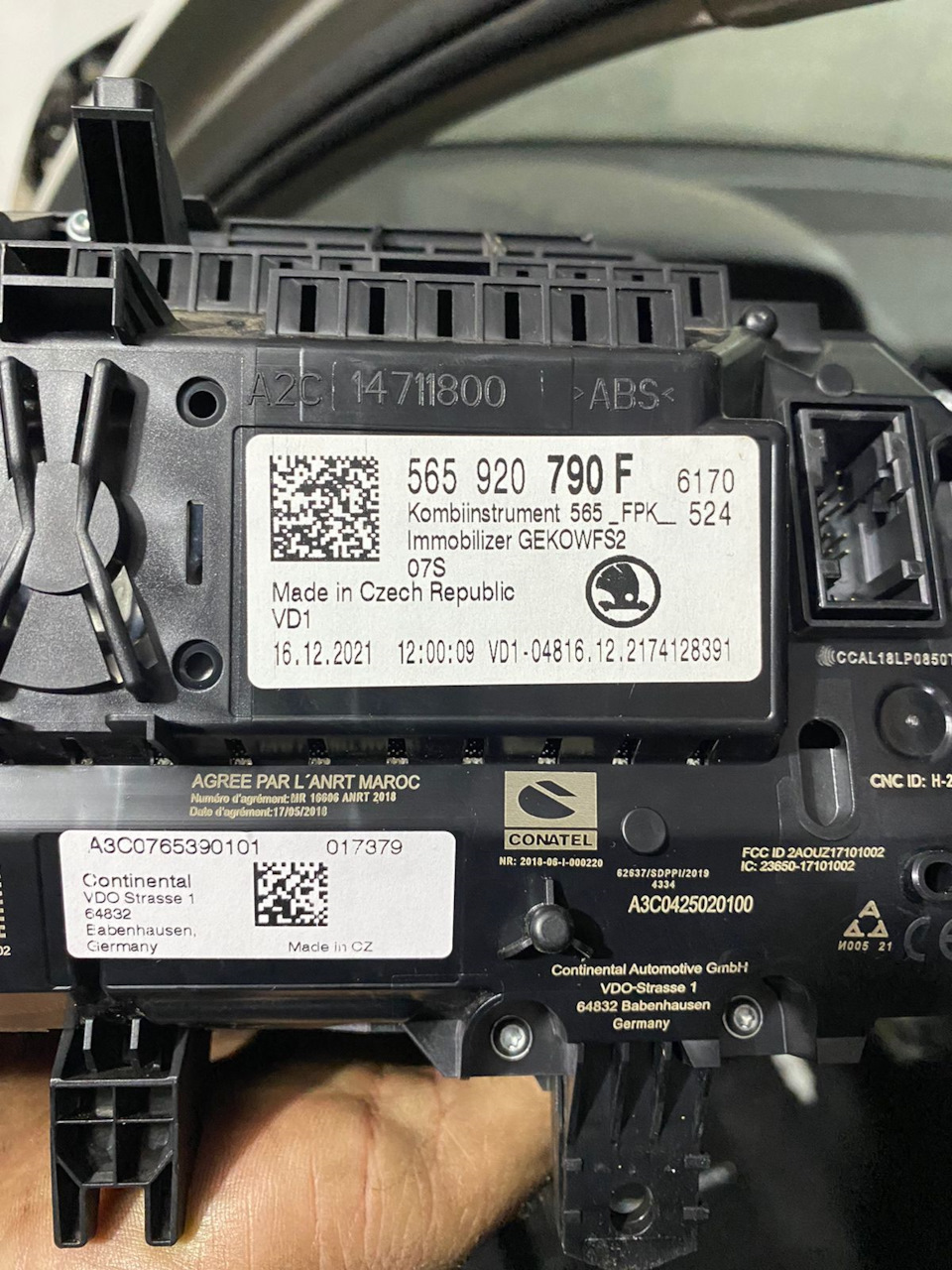 Цифровая приборная панель 565920790f — Skoda Kodiaq, 1,4 л, 2019 года ...