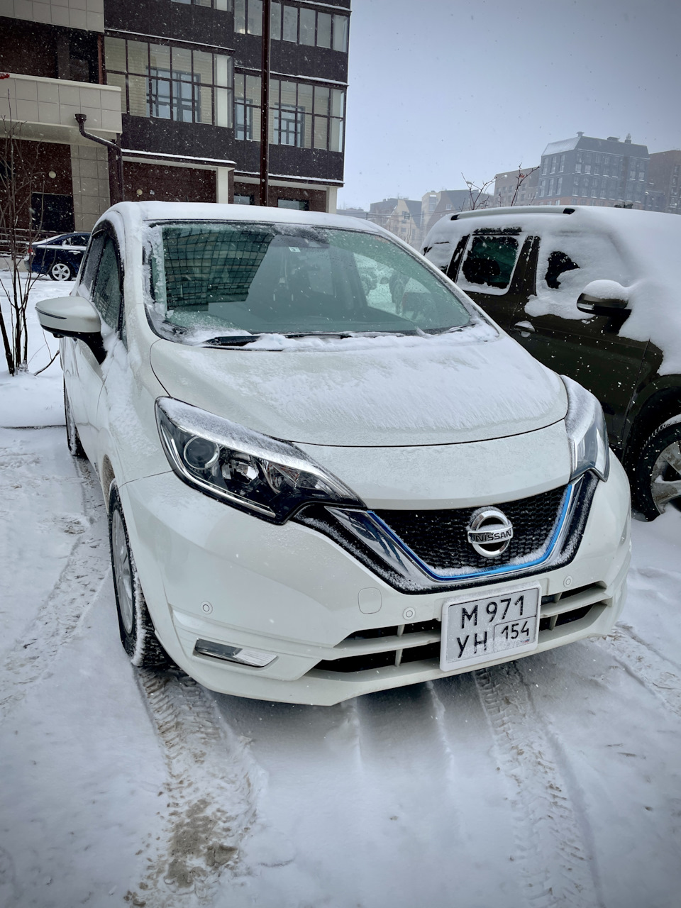 Первые впечатления на снегу — Nissan Note e-Power, 1,2 л, 2018 года |  наблюдение | DRIVE2