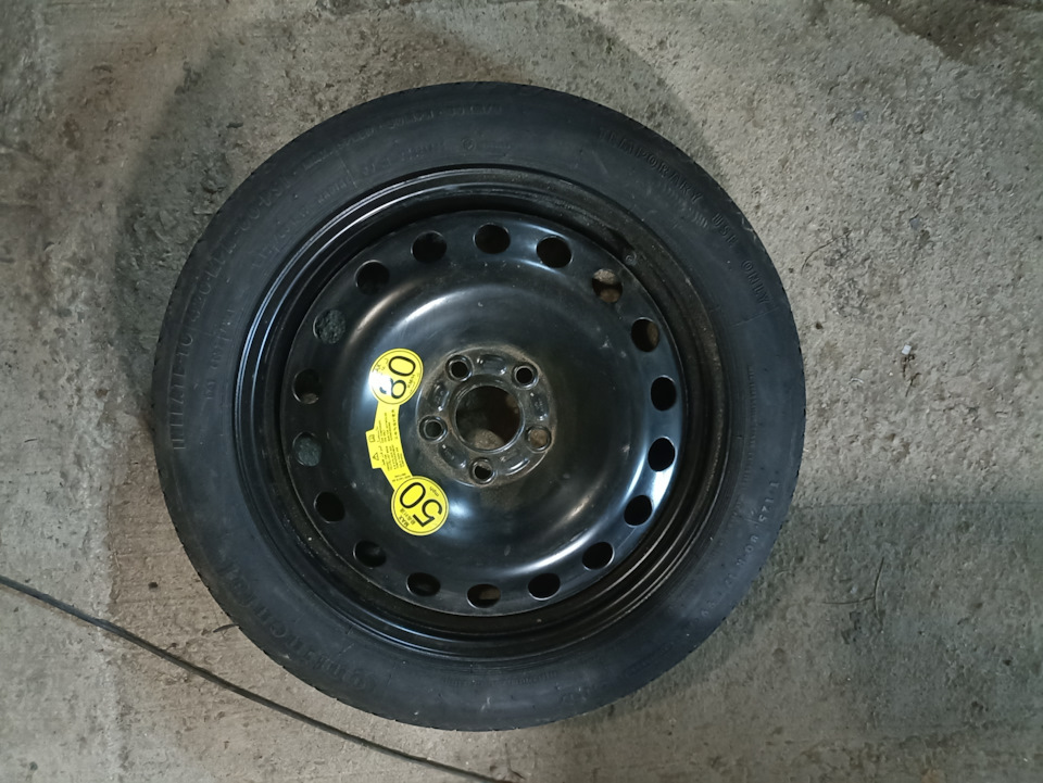 Шины всесезонные Continental 125/80 R17, штампованные диски VOLVO 17 на ...