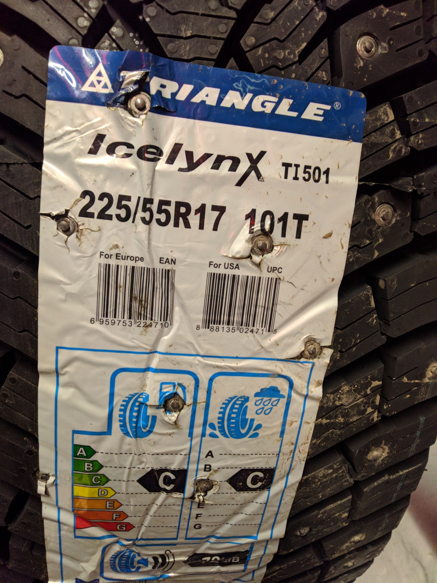 Зима 225/55 R17 на Пежо 508 — Peugeot 508 (1G), 1,6 л, 2013 года | шины ...