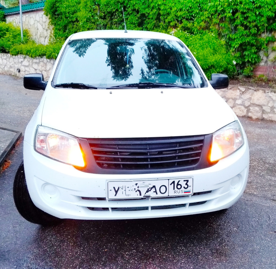 Оранжевые ДХО. — Lada Гранта (1G), 1,6 л, 2014 года | запчасти | DRIVE2
