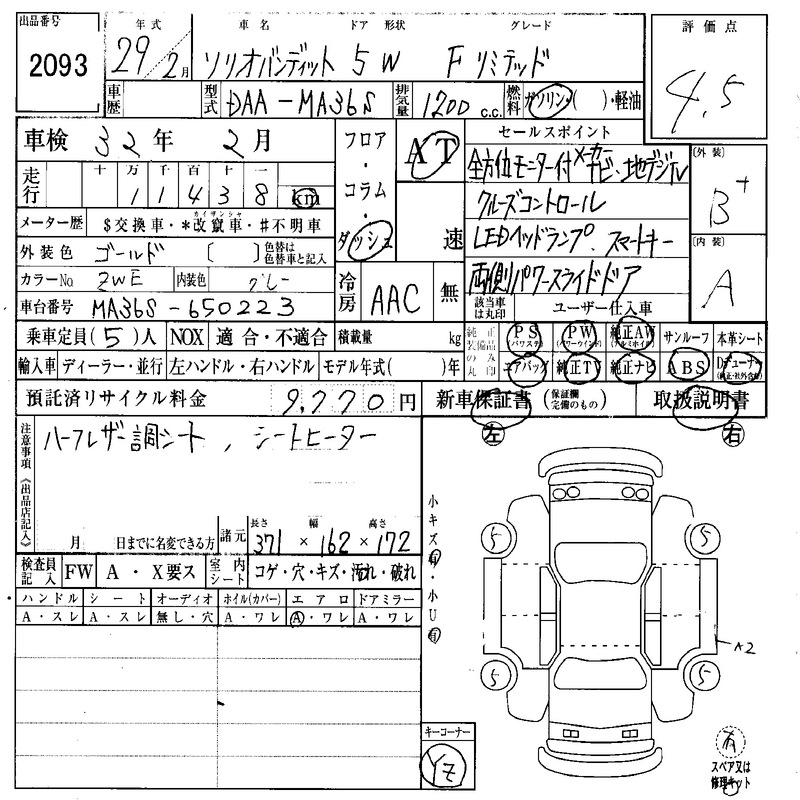 Второй аукционник — Suzuki Solio (3G)