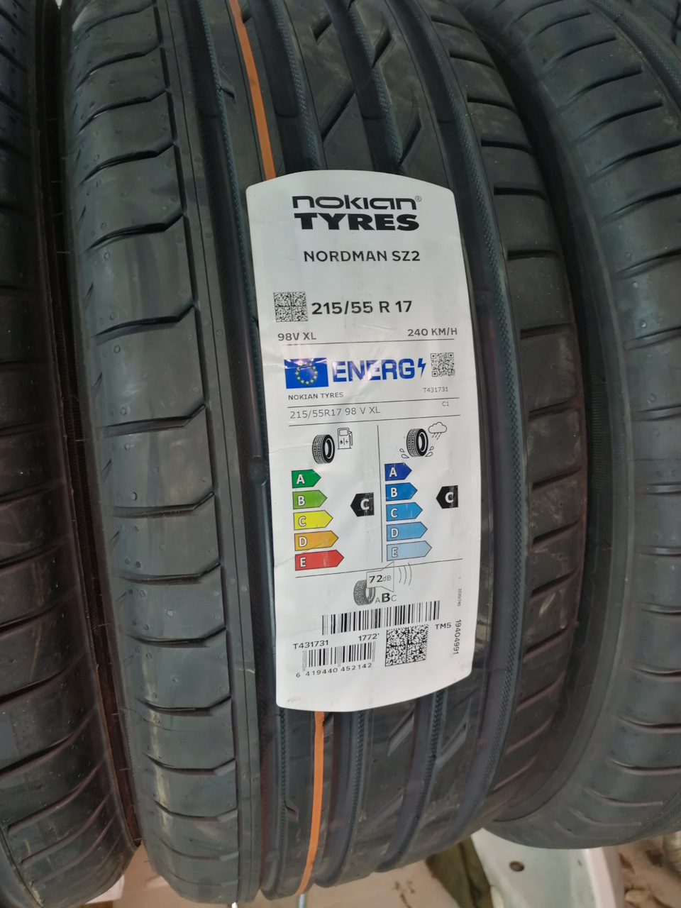 Летние шины Nokian Tyres Nordman SZ2 — Toyota Camry (XV40), 2,4 л, 2006 ...