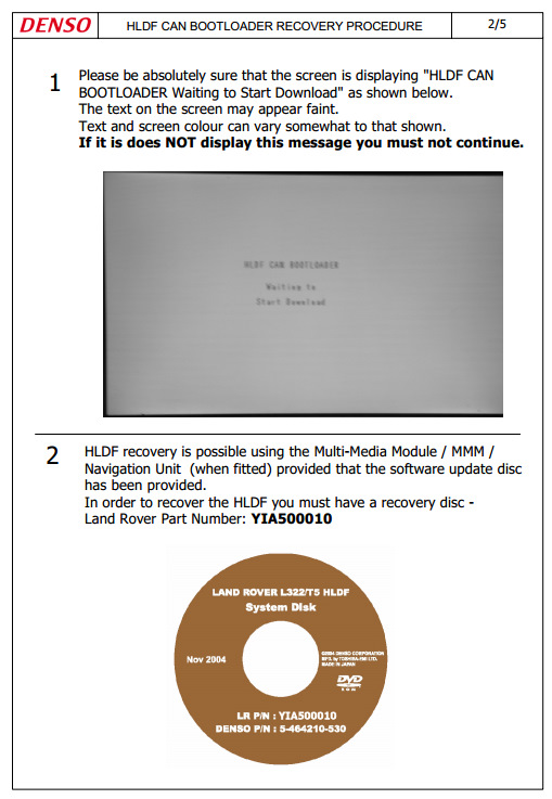 Hldf Can Bootloader Error Yia500010 Iso Land Rover Range Rover 4 2 L 2007 Goda Na Drive2