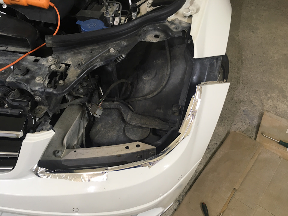 Проблема с левой фарой — Mercedes-Benz C-class (W204), 2,2 л, 2009 года ...