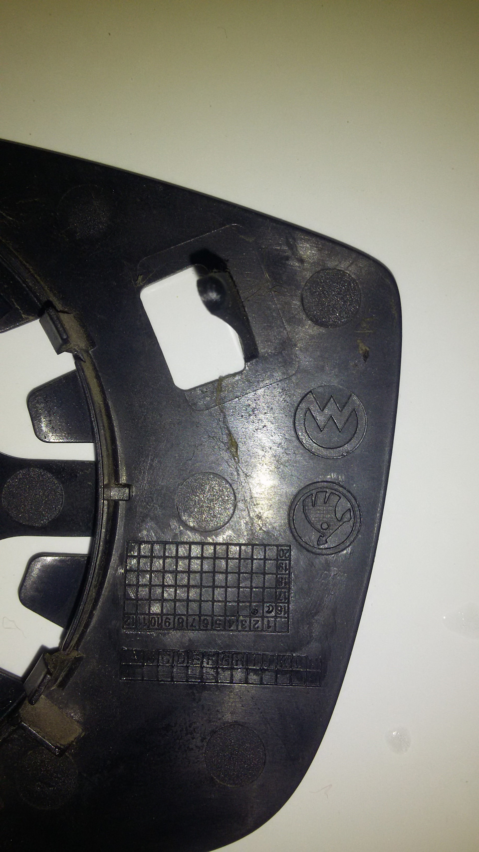 Зеркало [зеркальный элемент] от Polo на Rapid — Skoda Rapid (1G), 1,6 л ...