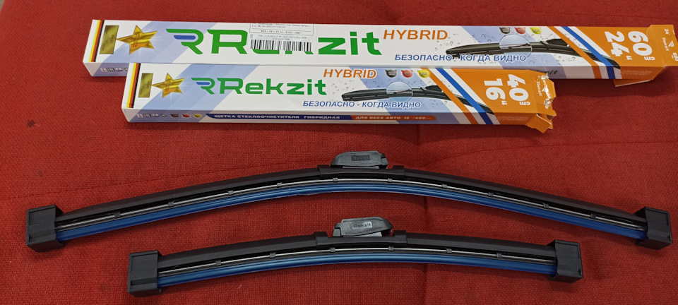 Гибридные щетки стеклоочистителя Rekzit Hybrid — KIA Rio (4G), 1,6 л ...
