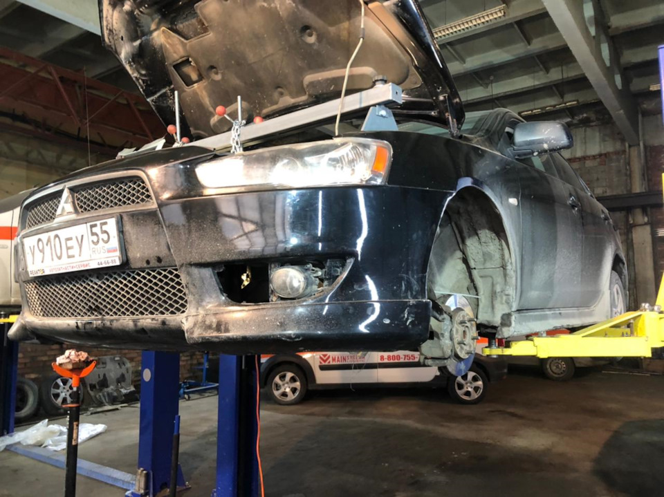 Замена заднего сальника коленчатого вала попутно масла в вариаторе ...