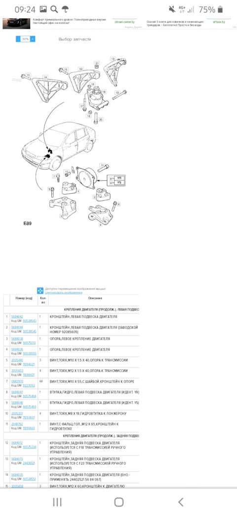 90538551 Кронштейн двигателя GM | Запчасти на DRIVE2
