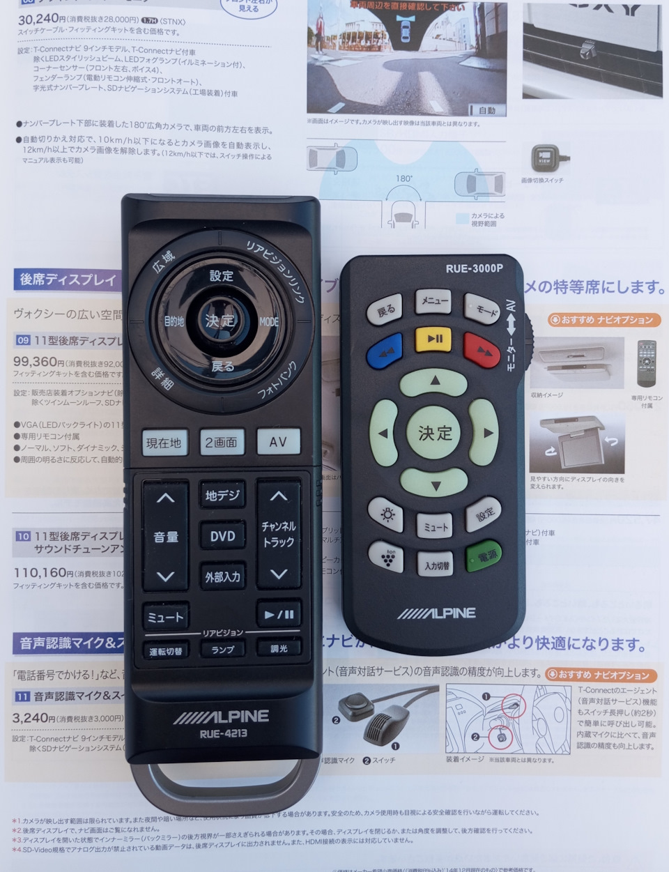 33 Пульт для потолочного монитора Alpine — Toyota Voxy (3G), 1,8 л