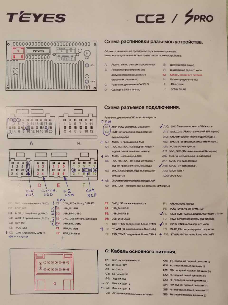 Cc3l магнитола схема подключения китай-голова Teyes spro 2/32, фото отчёт ч. 1 (доставка, сборка) - Nissan X-Trai