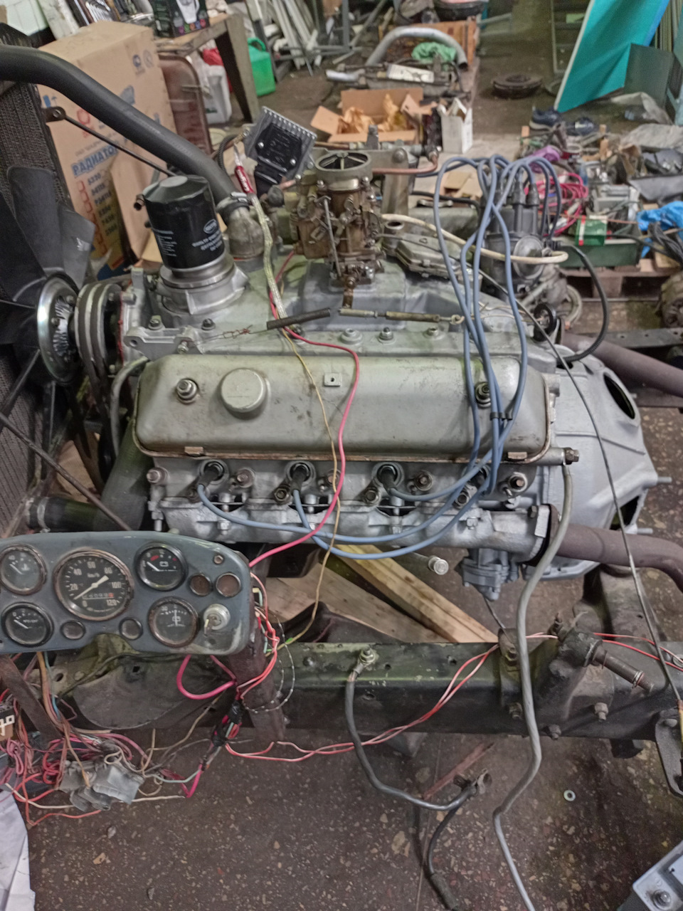Доработка ГАЗ-66 — Этап 2: замена и доработка мотора (ЗМЗ-41) и ...