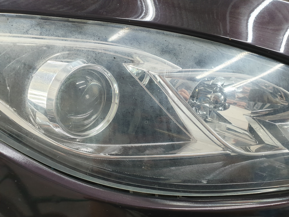 Полировка фар и покрытие керамикой — Mazda 6 (2G) GH, 2 л, 2008 года ...